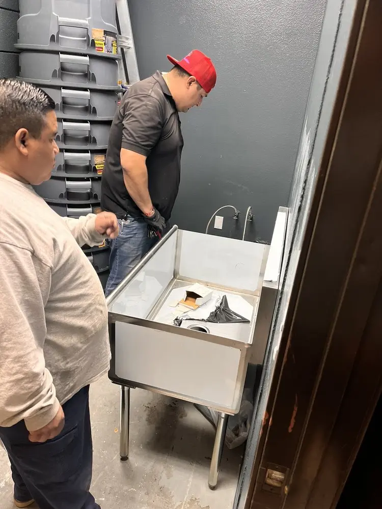 Commercial plumbing and sink installation in Lakecrest